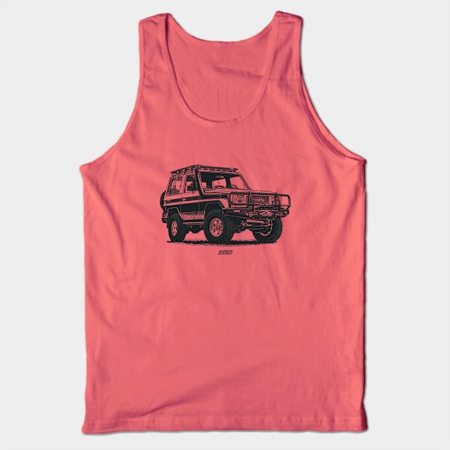 Land Cruiser 70 series Tank Top by Saturasi